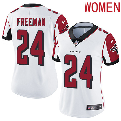 2019 Women Atlanta Falcons #24 Freeman white Nike Vapor Untouchable Limited NFL Jersey->women nfl jersey->Women Jersey